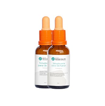 Solução Kit P/ Parar De Beber E Fumar Homeopatia Homeopático