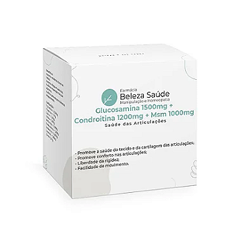 Glucosamina 1500 + Condroitina 1200 + Msm 1000 - Sabor Laranja