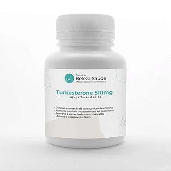Turkesterone 510mg Ajuga Turkestanica : Aumento da Massa Magra e Testosterona