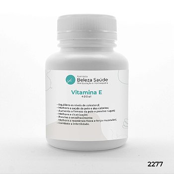 Vitamina E (Alfa Tocoferol) 400ui