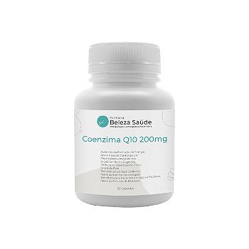 Coenzima Q10 200mg : ( Ubiquinona Coq-10 ) 30 Cápsulas