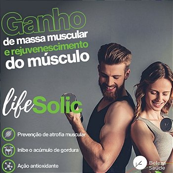 Lifesolic 450mg ( Ácido Ursólico ) Ganho de Massa Muscular