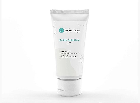 Ácido Salicílico 10% - Gel Fluído para Acne e Rugas