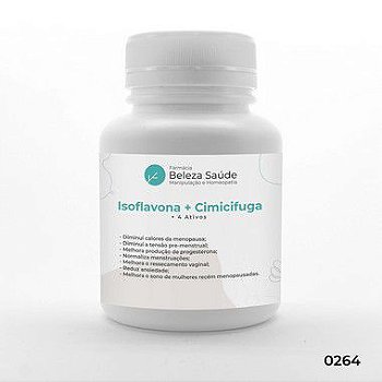Isoflavona + Cimicifuga + 4 Ativos - Menopausa