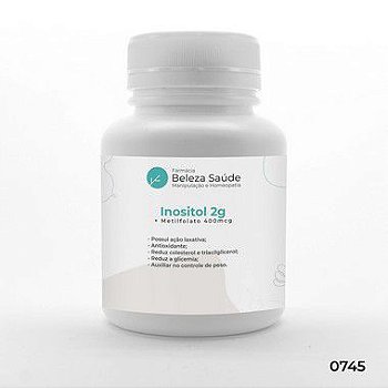 Fórmula Inositol 2g + Metilfolato 400mcg
