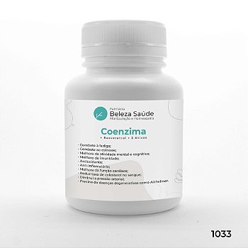 Coenzima + Resveratrol + 2 Ativos - Saúde Física e Mental