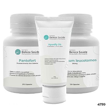 Combo Antiaging, Cabelo e Proteção Solar