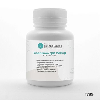 Coenzima Q10 150mg + Luteina 15mg - Saúde Mental e Física