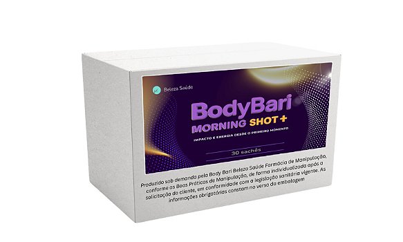 Body Bari Morning Shot com Creatina - Sachês Bariátricos