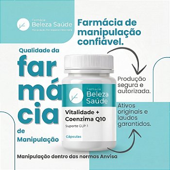 Vitalidade + Coenzima Q10 60 Cápsulas | Suporte GLP-1