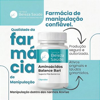 Aminoácidos e Recuperação no Pós-Bariátrico 60 Cápsulas | Suporte Pós-Bariátrico