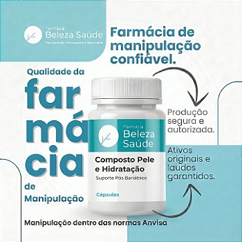 Pele e Hidratação no Pós-Bariátrico 60 Cápsulas | Suporte Pós-Bariátrico