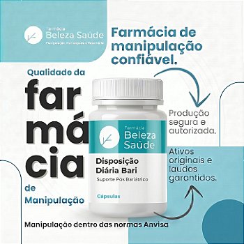 Disposição Diária no Pós-Bariátrico + 60 Cápsulas | Suporte Pós-Bariátrico
