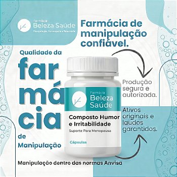 Humor e Irritabilidade + 7 Ativos 60 Cápsulas | Suporte para Menopausa