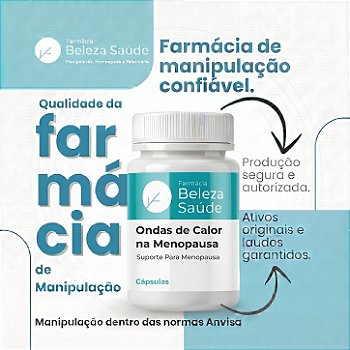 Ondas de Calor Femininas + 7 Ativos 60 Cápsulas | Suporte para Menopausa