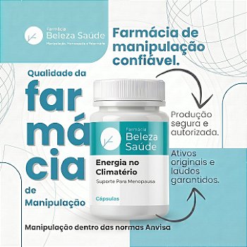Energia Feminina no Climatério + 7 Ativos 60 Cápsulas | Suporte para Menopausa