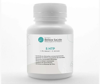 5 Htp + Piridoxal + 2 Ativos - Viver Tranquilo sem Ansiedade