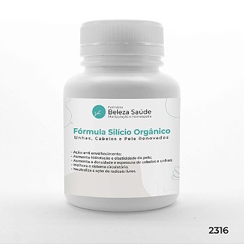Fórmula Silício Orgânico - Unhas, Cabelos e Pele Renovados