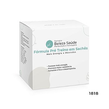 Fórmula Pré Treino em Sachês - Mais Energia e Músculos