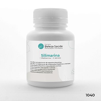 Silimarina + Metionina + 3 Ativos - Detoxificante do fígado