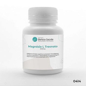 Magnésio L Treonato 550mg