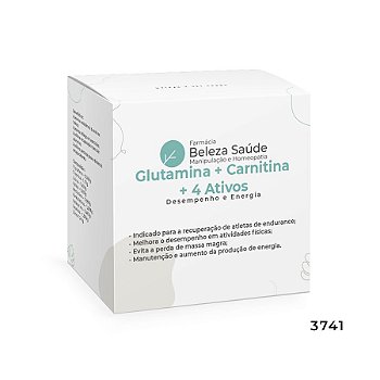 Glutamina + Carnitina + 6 Ativos - Desempenho e Energia