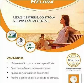 Relora 250mg + Saffrin 100mg  - Diminui o Estresse