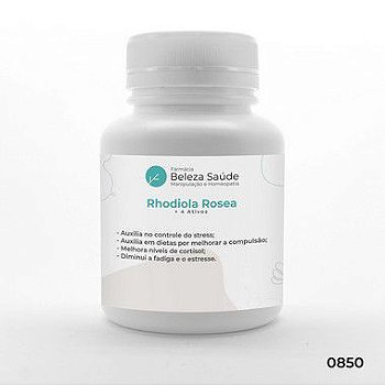 Rhodiola Rosea + 4 Ativos - Diminui Fadiga e Estresse