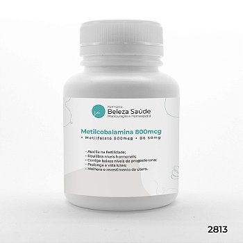 Metilcobalamina 800mcg + Metilfolato 800mcg + B6 50mg