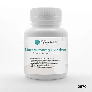 Morosil 250mg + 2 Ativos - Detox Modelador de Curvas