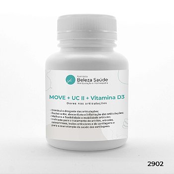 Move + Uc II + Vitamina D3 - Dores nas Articulações