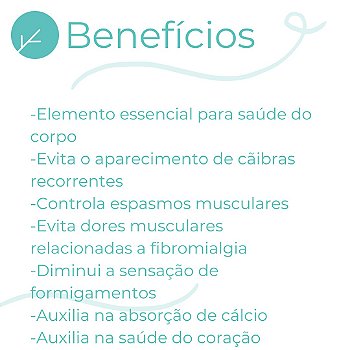 Magnésio Dimalato 550mg  -  Saúde Corporal