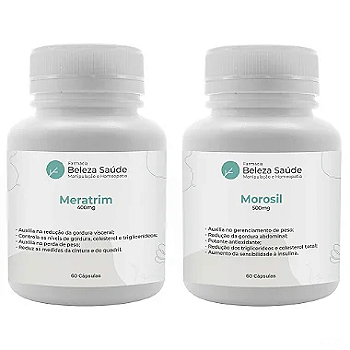 Meratrim 400mg 60 Cápsulas + Morosil 500mg 60 Cápsulas : 2 Produtos para Emagrecer com Saúde