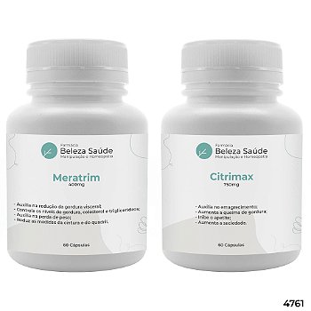 Meratrim 400mg 60 Cápsulas + Citrimax 750mg 60 Cápsulas : 2 Produtos para Emagrecer com Saúde