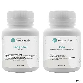 Long Jack 450mg 60 Cápsulas + Zma 60 Cápsulas : 2 Suplementos para Bombar