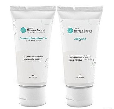 Adifyline 5% 90 gramas & Commipheroline 1% + Raffermine 2% 90 gramas : 2 Produtos para Ação Combinada no Aumento e Firmeza dos Seios e do Bumbum