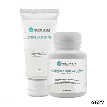 Max tratamento celulite para 45 Dias : Creme + Cápsulas