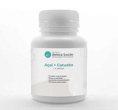 Açaí + Catuaba + 4 Ativos - Energético e Revigorante