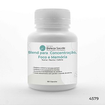 Blend para Concentração, Foco e Memória