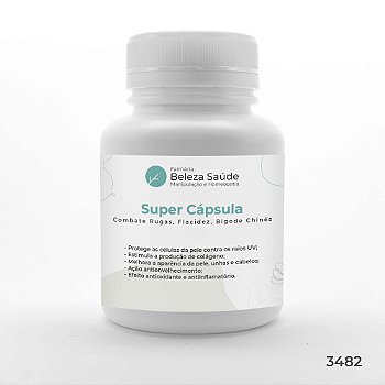 Super Cápsula - Combate Rugas, Flacidez, Bigode Chinês