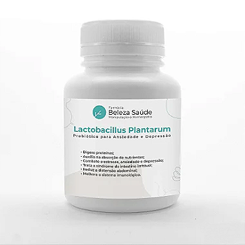 Lactobacillus Plantarum Probiótico p/ Ansiedade e Depressão