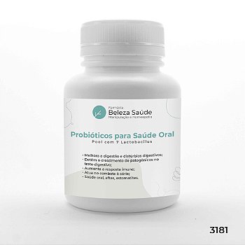 Probióticos Para Saúde Oral : Pool Com 7 Lactobacillus