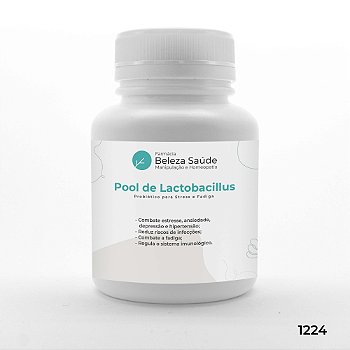 Probióticos Estresse e Fadiga - Pool com 5 Lactobacillus