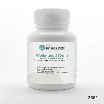 Wellmune 250mg - Reforça a Imunidade e Fornece mais Vigor ao Organismo
