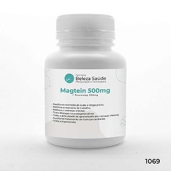 Magtein 500mg + Tauromag 500mg : Fórmula Forte para Saúde Cerebral