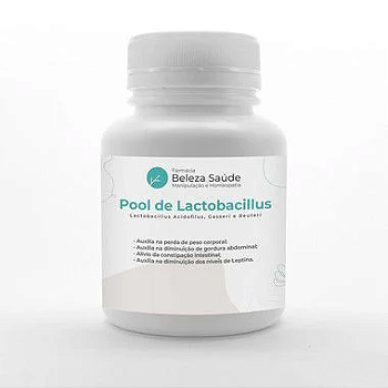Pool de Lactobacillus - Probiótico para Emagrecer e Permanecer Magro Fórmula Dr. Lair Ribeiro