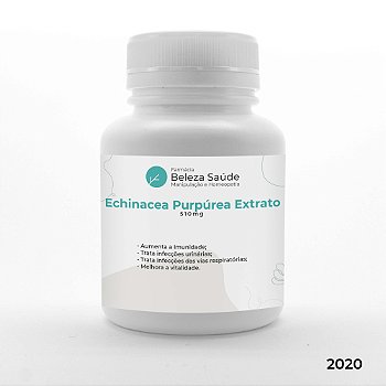 Echinacea Purpúrea Extrato 510mg ( Equinácea com 4% Polifenóis ) : Aumento da Imunidade, Reforço Antiviral