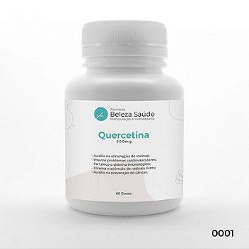 Quercetina 500mg Fortalece o Sistema Imunológico - 60 Cápsulas