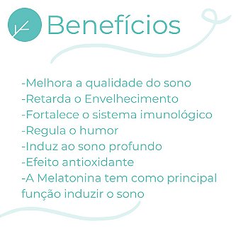 Melatonina 10mg Para ter um bom sono - 60 doses