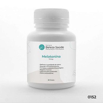 Melatonina 10mg Para ter um bom sono - 60 doses
